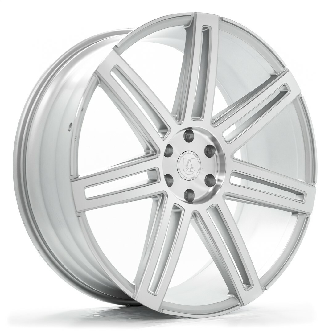 Set 4 26" Axe Wheels EX26 Silver 26x10 Wheels 6x135 28mm For Ford Lincoln Rims