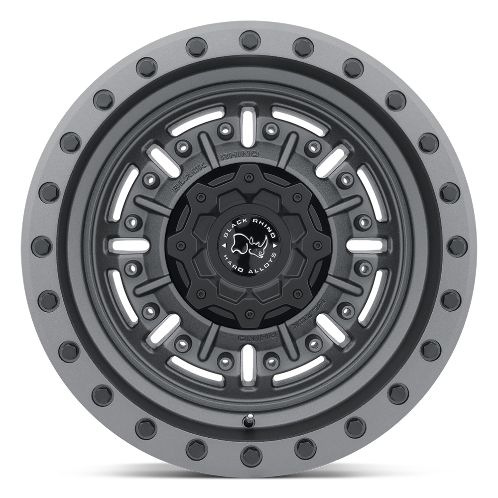 Set 4 20" Black Rhino Abrams 20x9.5 6x5.5 2mm Textured Matte Gunmetal SUV Wheels Offroad Truck Rims