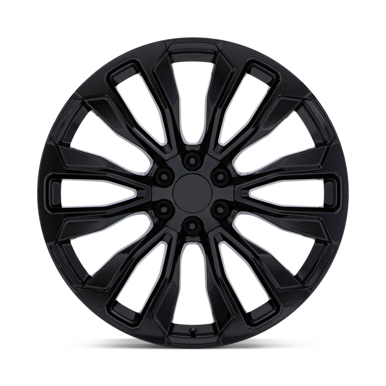 Set 4 Performance Replicas PR211 26x10 6x5.5 Gloss Black Wheels 26" 31mm Rims