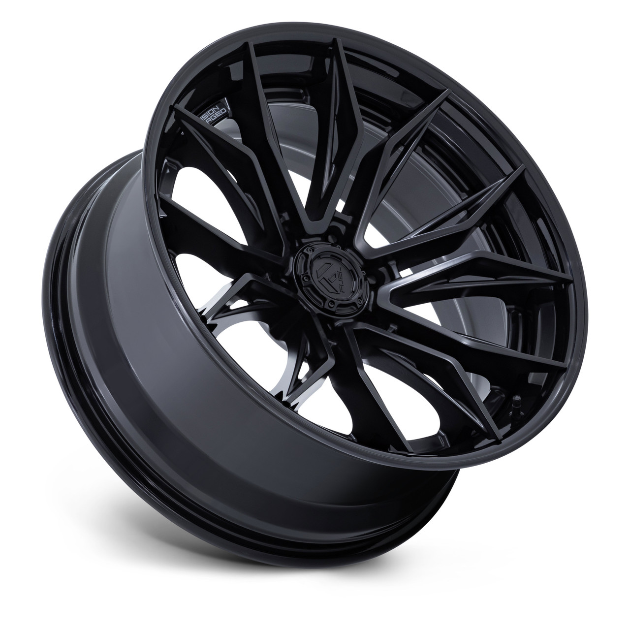 Set 4 20" Fuel FC404 Mutiny Matte Black Gloss Black Lip 20x10 Wheels 8x6.5 -18mm Offroad Truck Rims