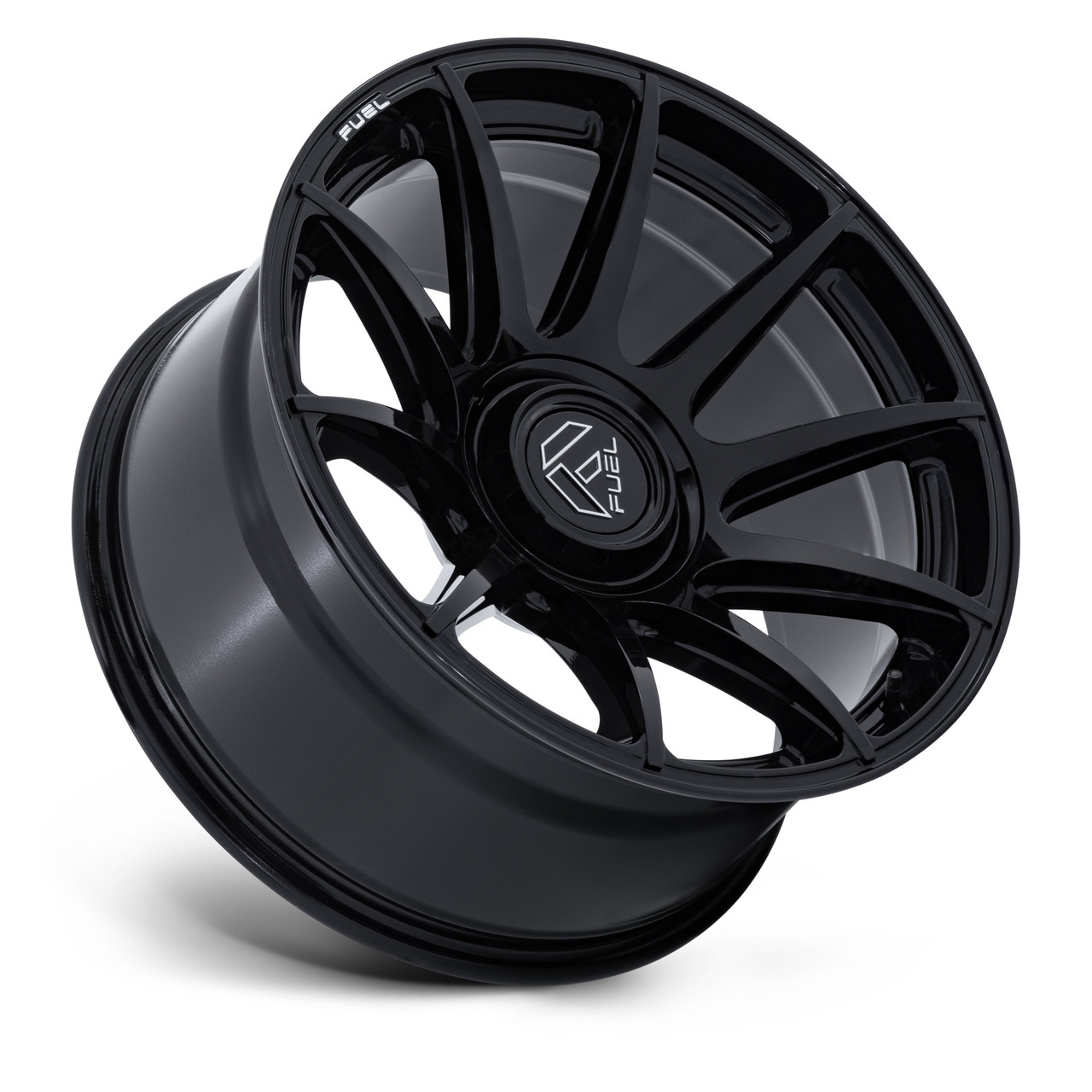 20" Fuel FC906 Halo Gloss Black 20x9 Wheel 5x5 (5x127) 5x5.5 (5x139.7) 1mm Rim