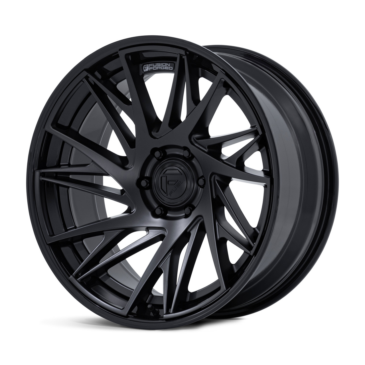 20" Fuel FC405 Dynamo Matte Black W/ Gloss Black Lip 20x9 Wheel 6x5.5 1mm Rim
