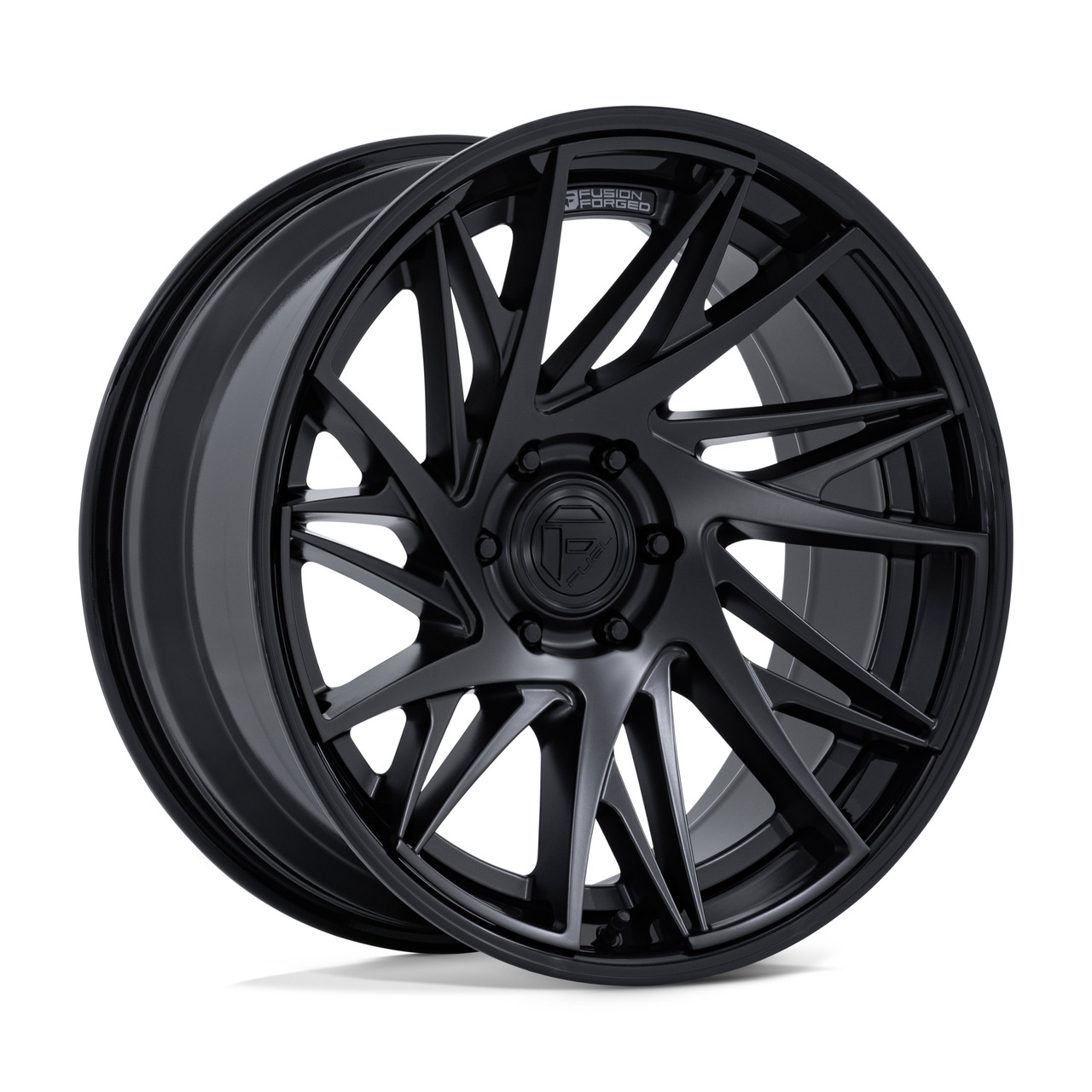22" Fuel FC405 Dynamo Matte Black W/ Gloss Black Lip 22x10 Wheel 6x5.5 -18mm Rim Lifted Offroad Truck SUV Rim