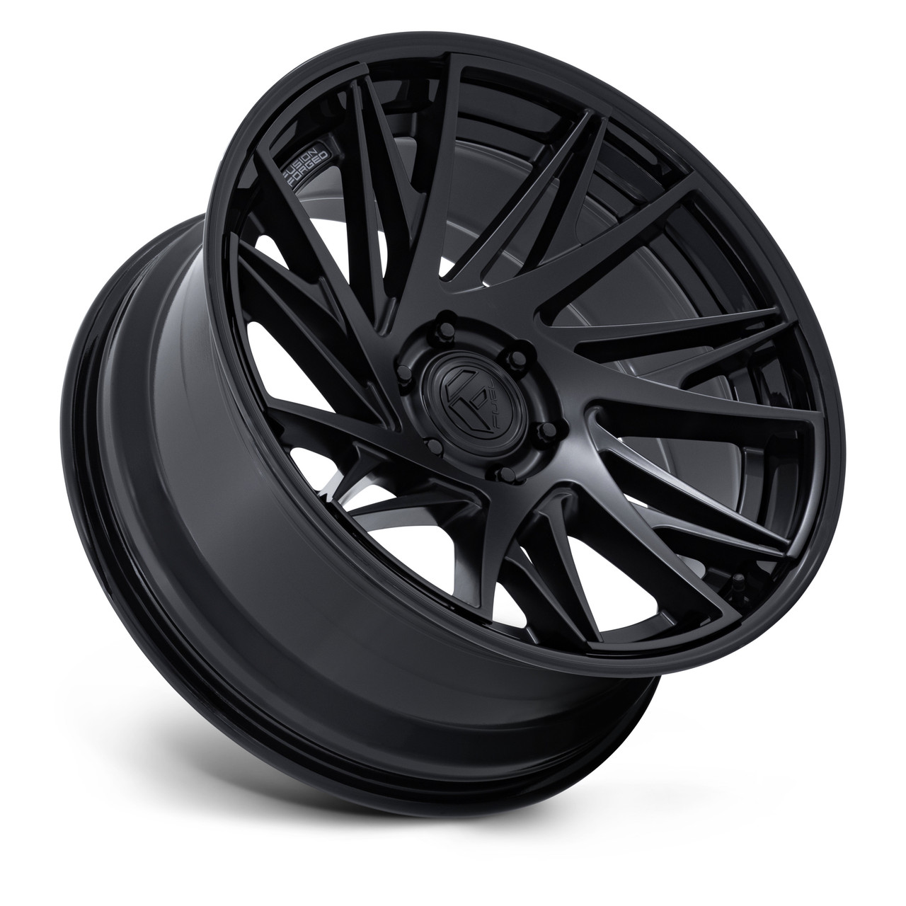 22" Fuel FC405 Dynamo Matte Black W/ Gloss Black Lip 22x10 Wheel 6x135 -18mm Rim Lifted Offroad Truck SUV Wheel