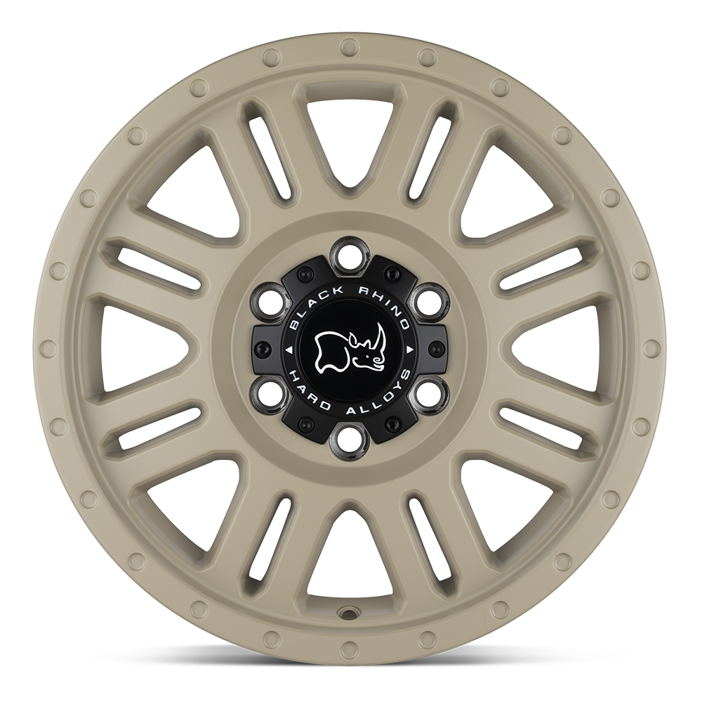 16" Black Rhino Yellowstone 16x8 6x130 38mm Wheel Desert Sand Rim