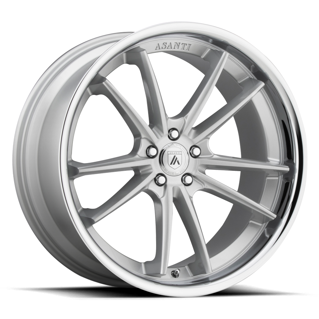 Set 4 Asanti Black ABL23 Sigma 20x10.5 5x120 Silver Chrome Wheels 20" 38mm