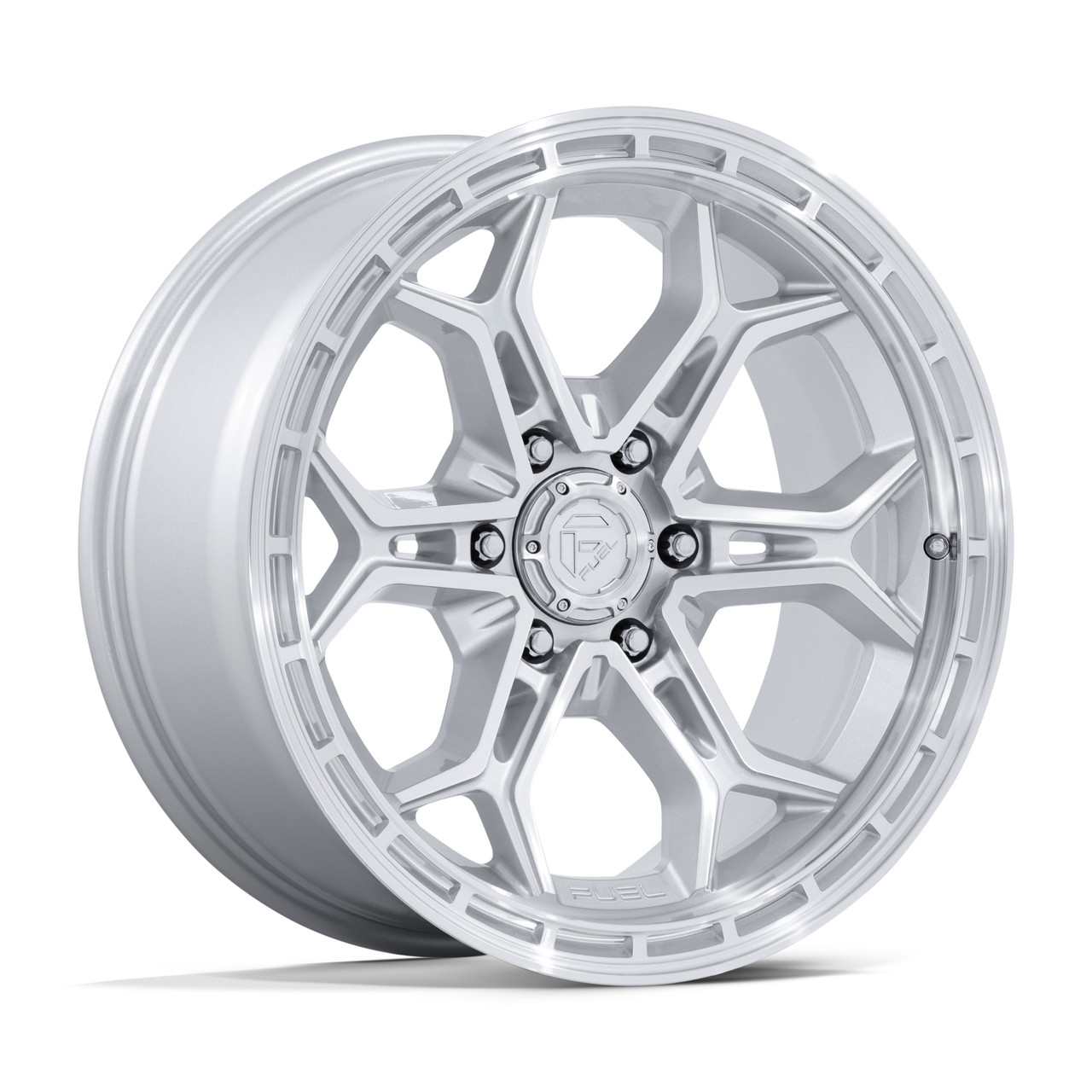 20" Fuel FV896 Heathen Gloss Silver Machined Face 20x9 Wheel 6x5.5 1mm Truck Rim Offroad SUV Rim