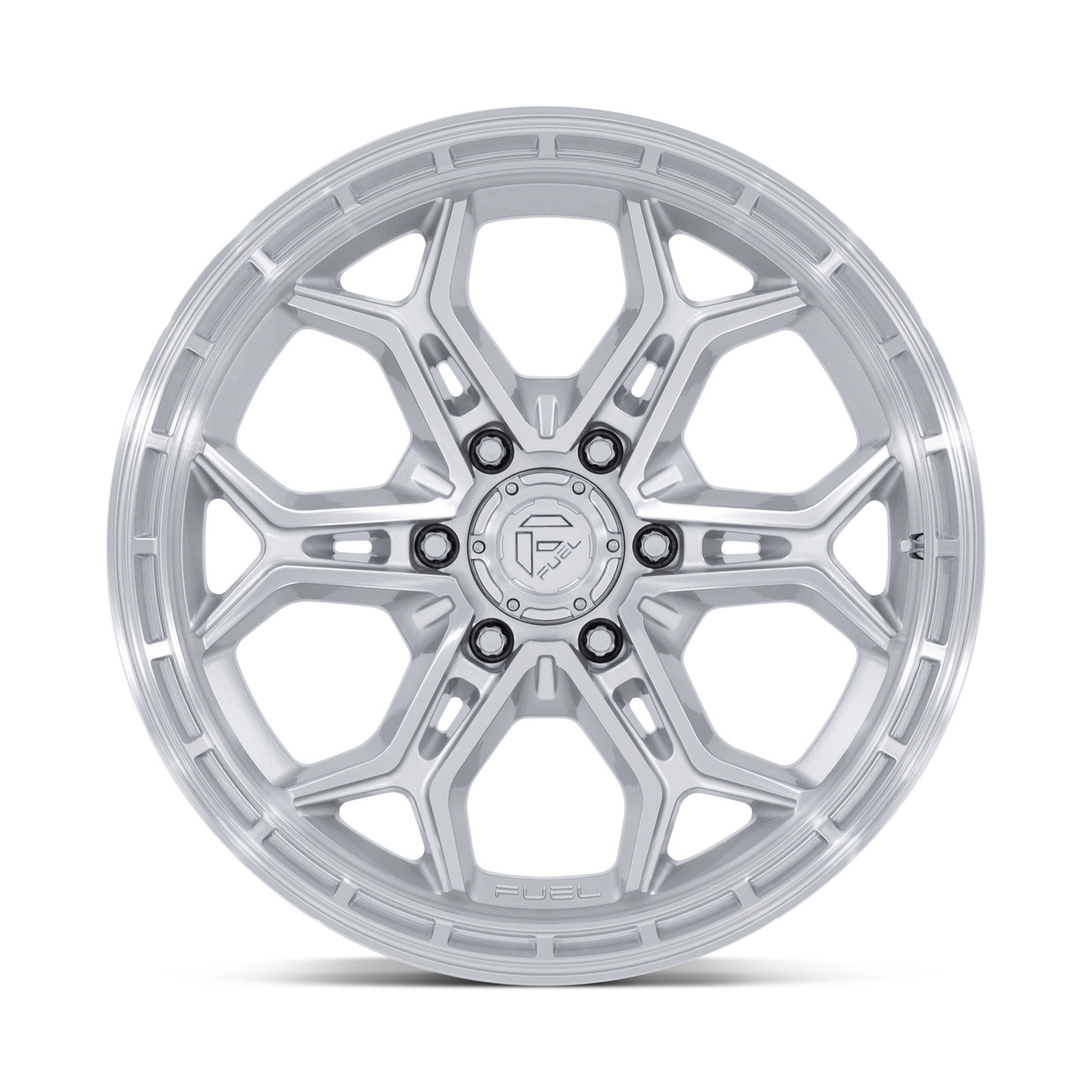 20" Fuel FC896 Heathen Gloss Silver Machined Face 20x9 Wheel 6x135 20mm Rim