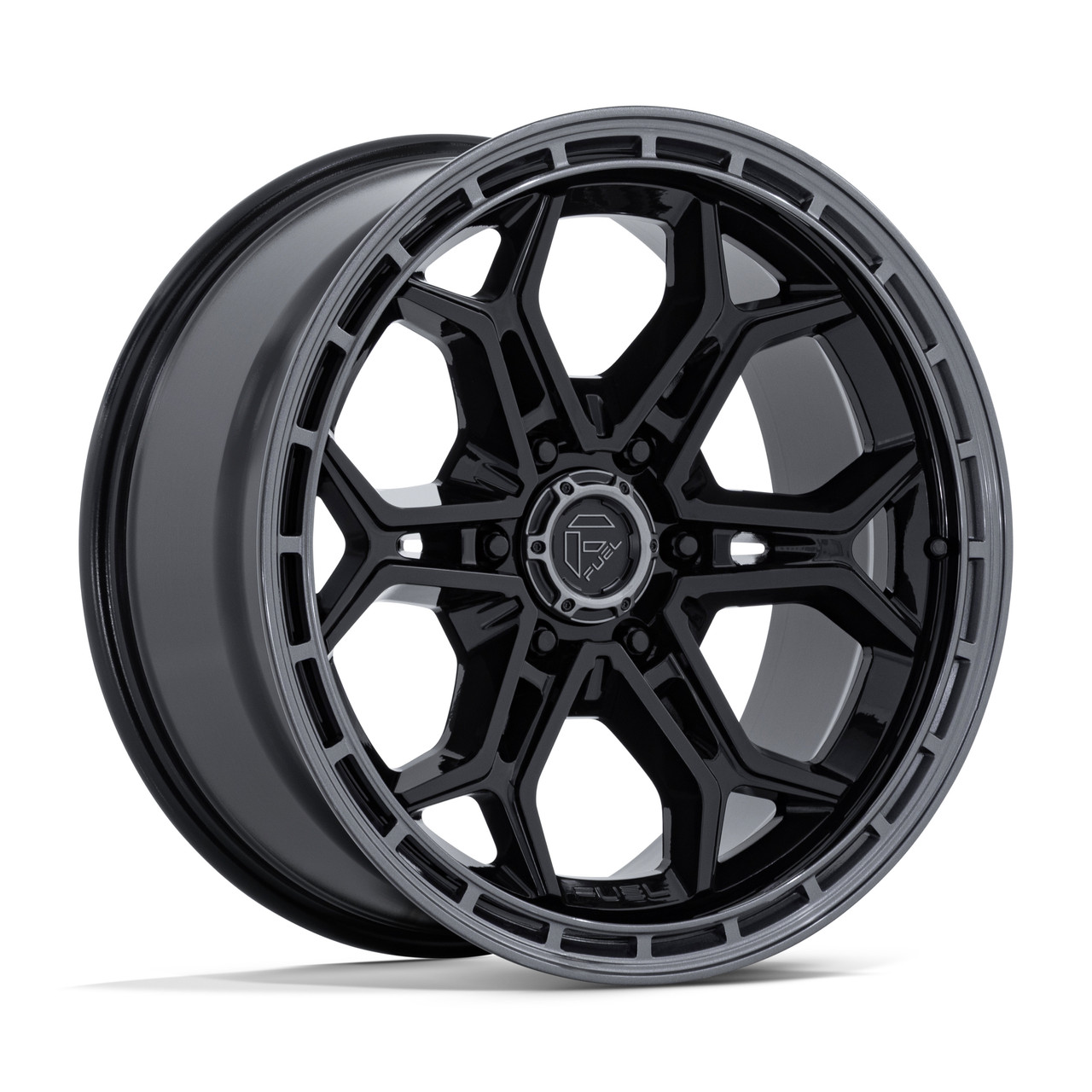20" Fuel FC896 Heathen Gloss Black Gloss Gunmetal Lip 20x9 Wheel 6x135 20mm Rim Offroad Truck SUV Wheel