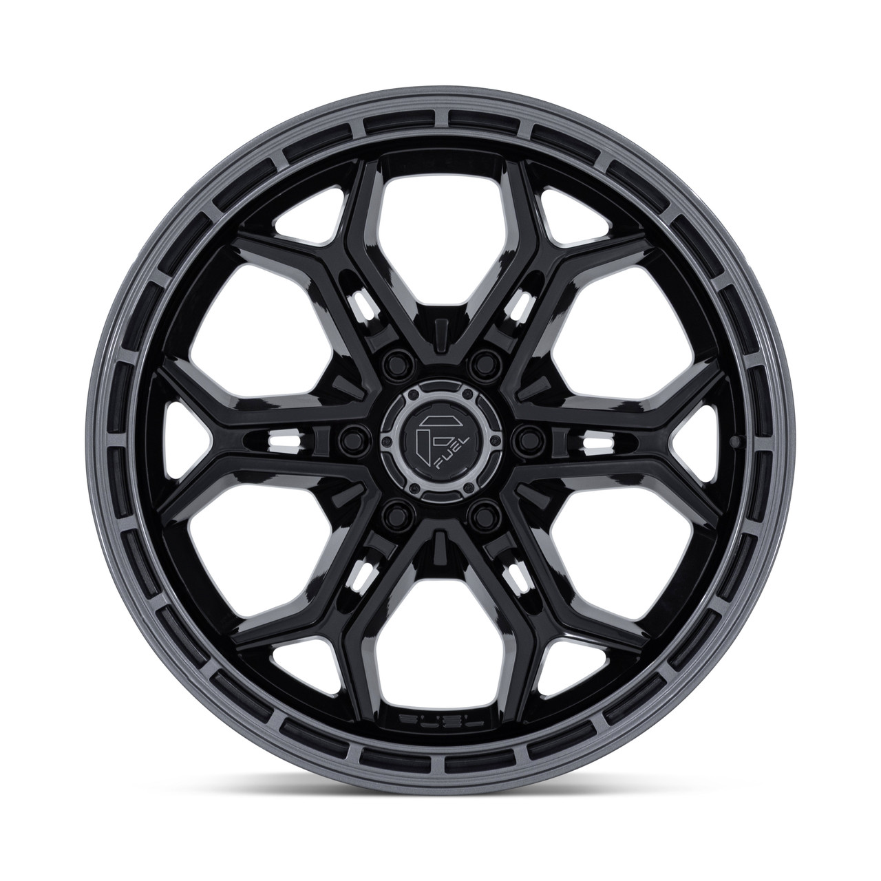 Set 4 20" Fuel FC896 Heathen Gloss Black Gloss Gunmetal Lip 20x9 6x135 20mm Rims Offroad Truck SUV Wheels