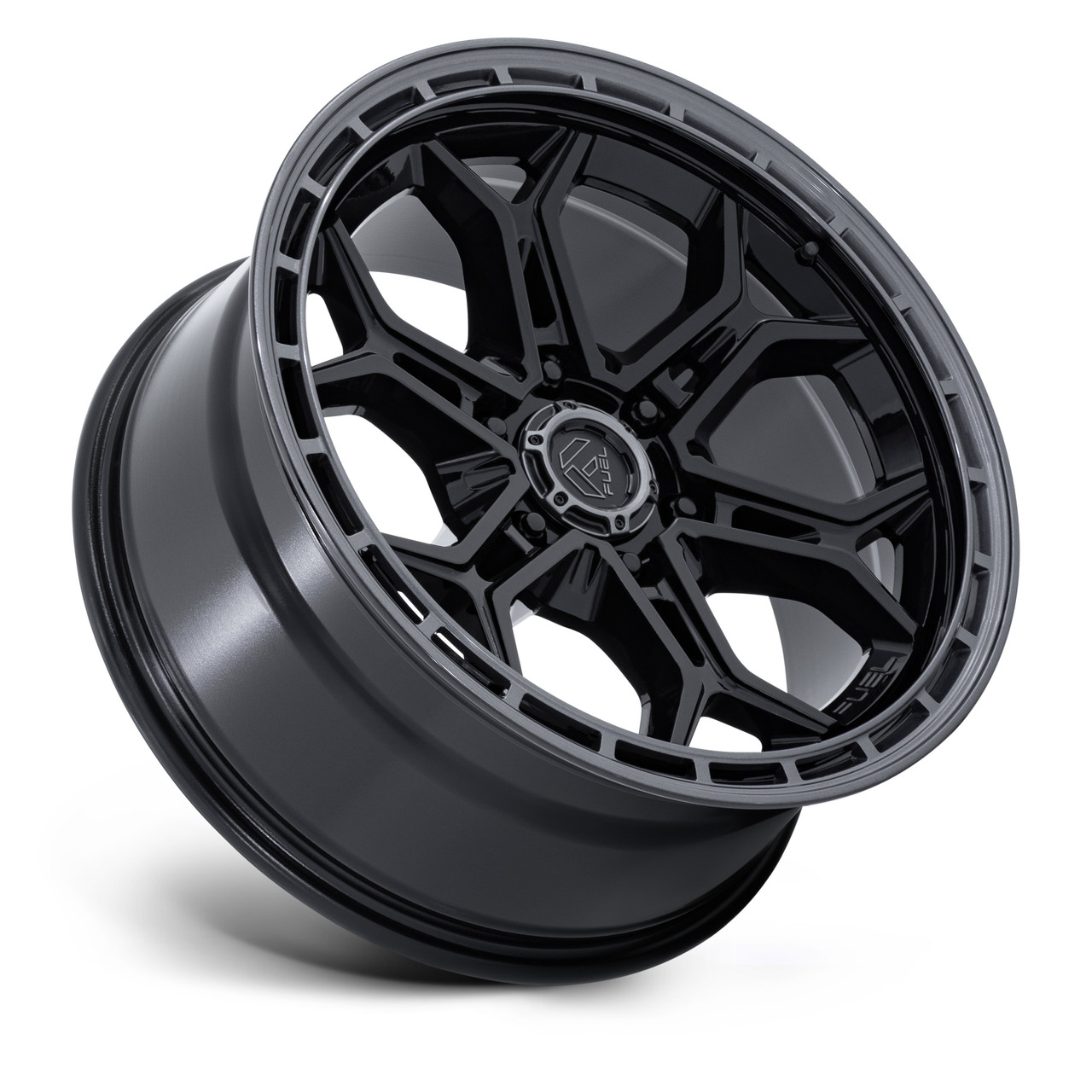 Set 4 20" Fuel FC896 Heathen Gloss Black Gloss Gunmetal Lip 20x9 6x135 1mm Wheels Offroad Truck SUV Rims