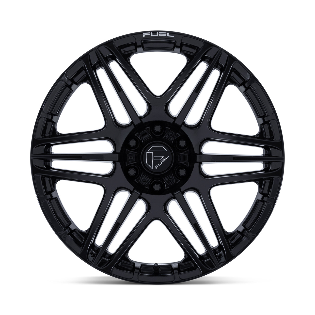 20" Fuel FC909 Weapon Gloss Black 20x10 Wheel 6x5.5 (6x139.7) -18mm Offroad Rim Lifted Truck SUV Wheel