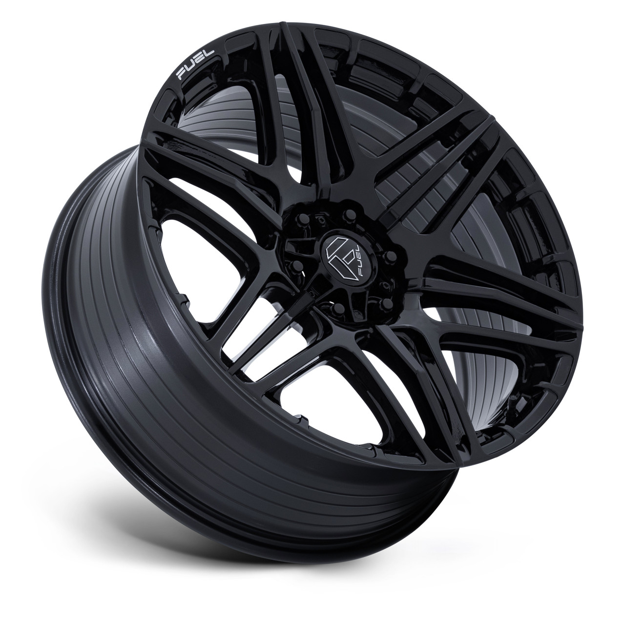 20" Fuel FC909 Weapon Gloss Black 20x10 Wheel 6x5.5 (6x139.7) -18mm Offroad Rim Lifted Truck SUV Wheel