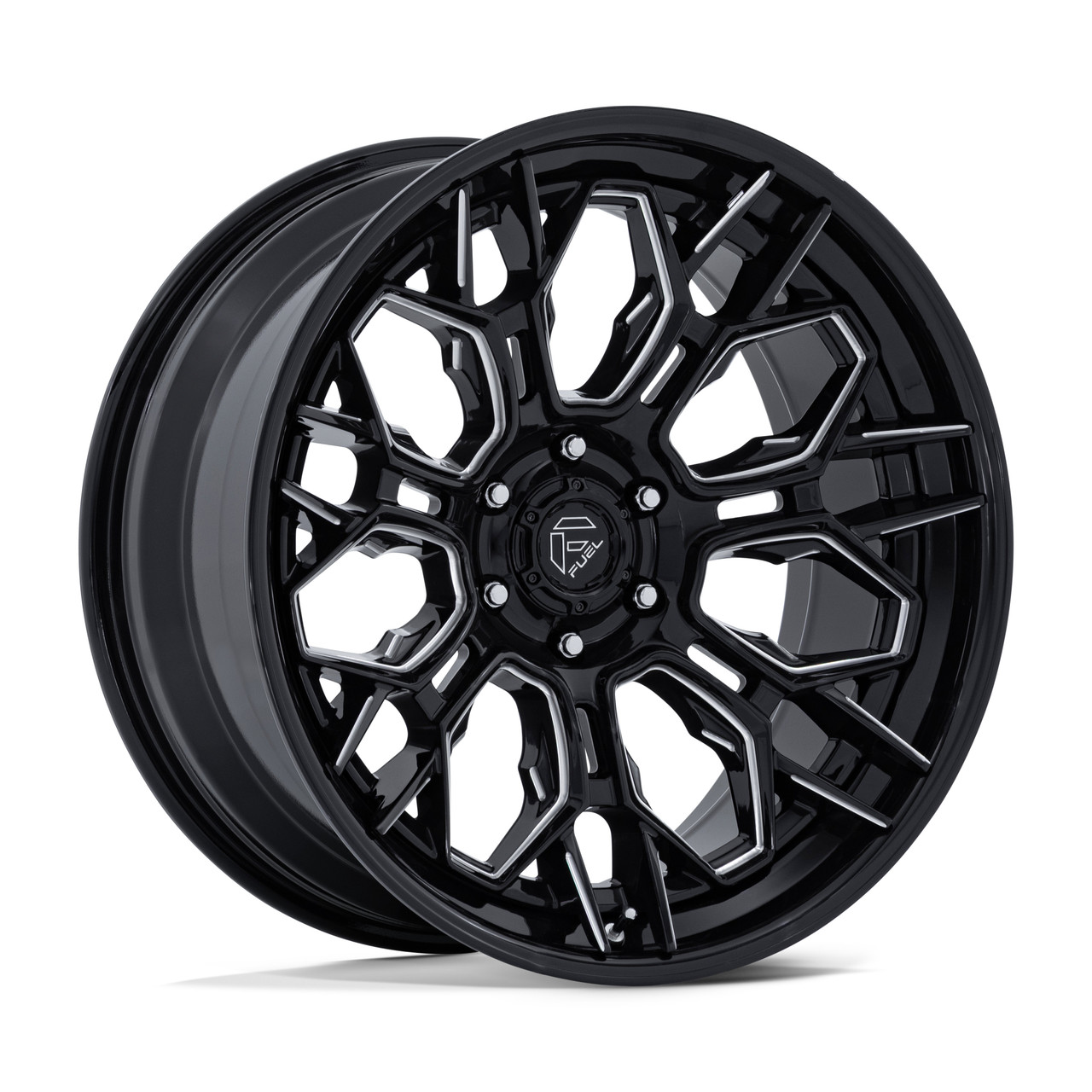 22" Fuel FC409 Hive Gloss Black Milled 22x9.5 Wheel 6x135 20mm Truck SUV Rim