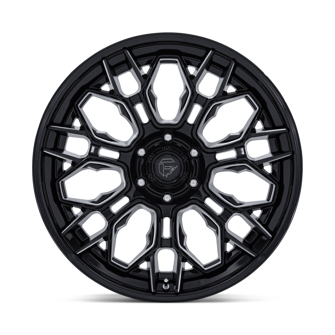 20" Fuel FC409 Hive Gloss Black Milled 20x9 Wheel 6x5.5 (6x139.7) 1mm Offroad Rim