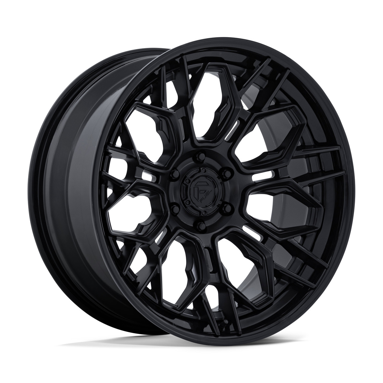 22" Fuel FC409 Hive Matte Black W/ Gloss Black Lip 22x9.5 Wheel 6x135 20mm Rim