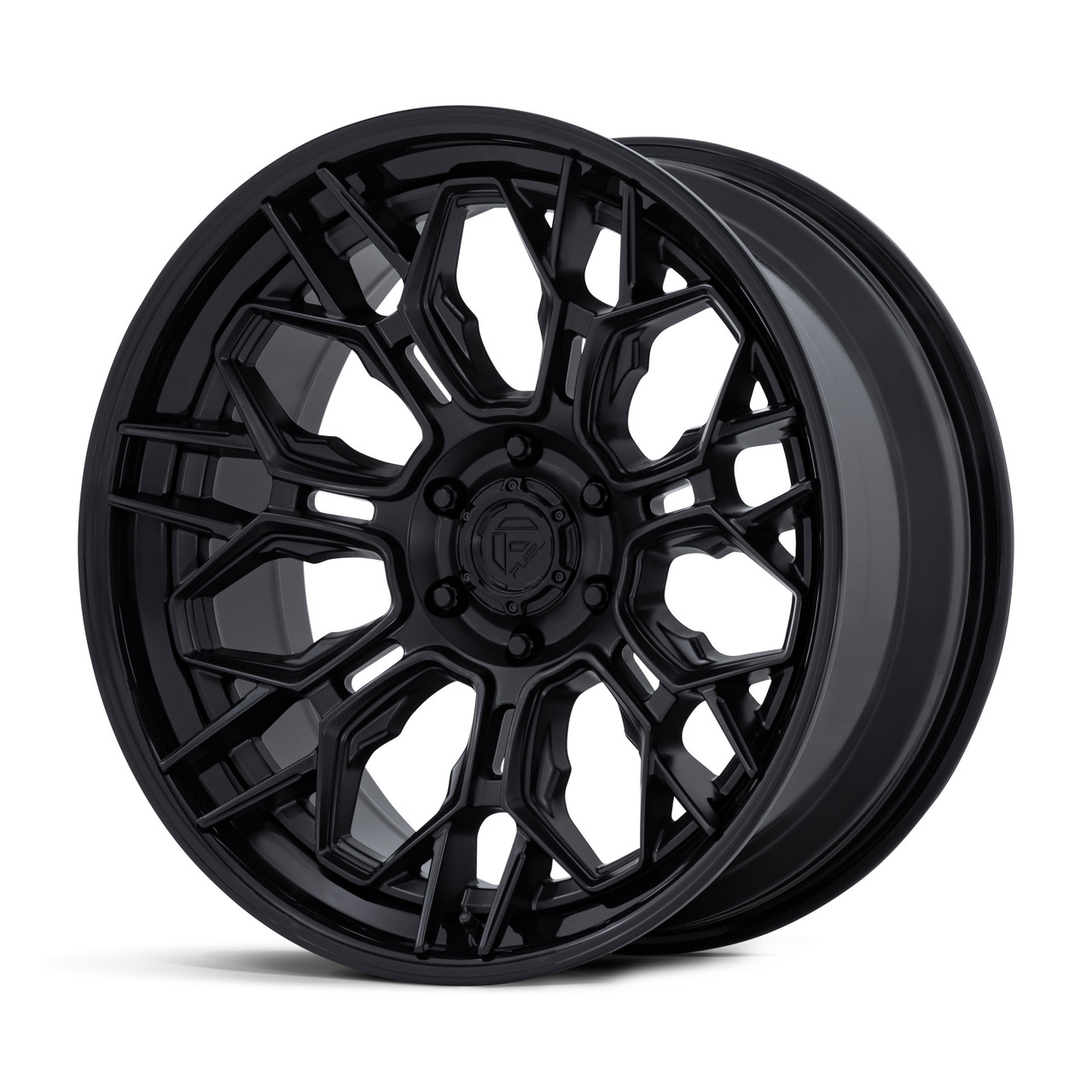 22" Fuel FC409 Hive Matte Black W/ Gloss Black Lip 22x9.5 Wheel 6x135 20mm Rim