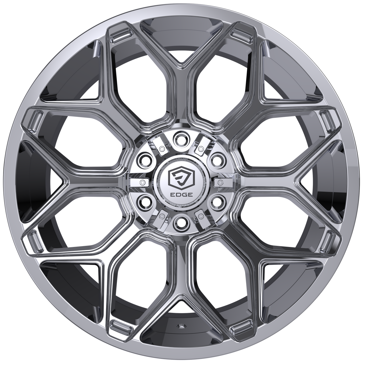 20" Edge Off Road 302C Chrome Plated Wheel 20x10 6x135 6x5.5 -19mm Truck SUV Rim
