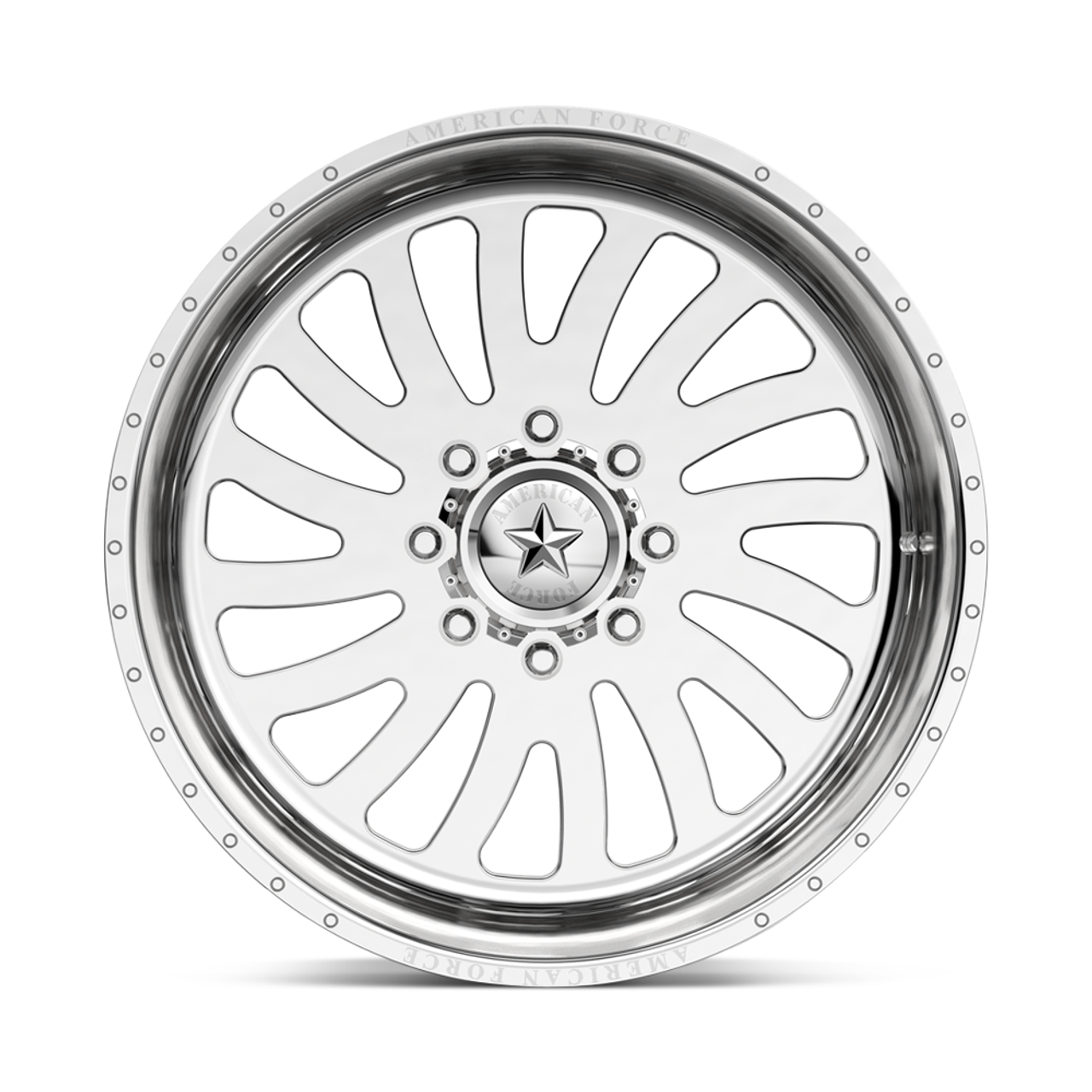 Set 4 American Force AFW 74 Octane SS 20x12 5x5 Polished Wheels 20" -40mm Rims