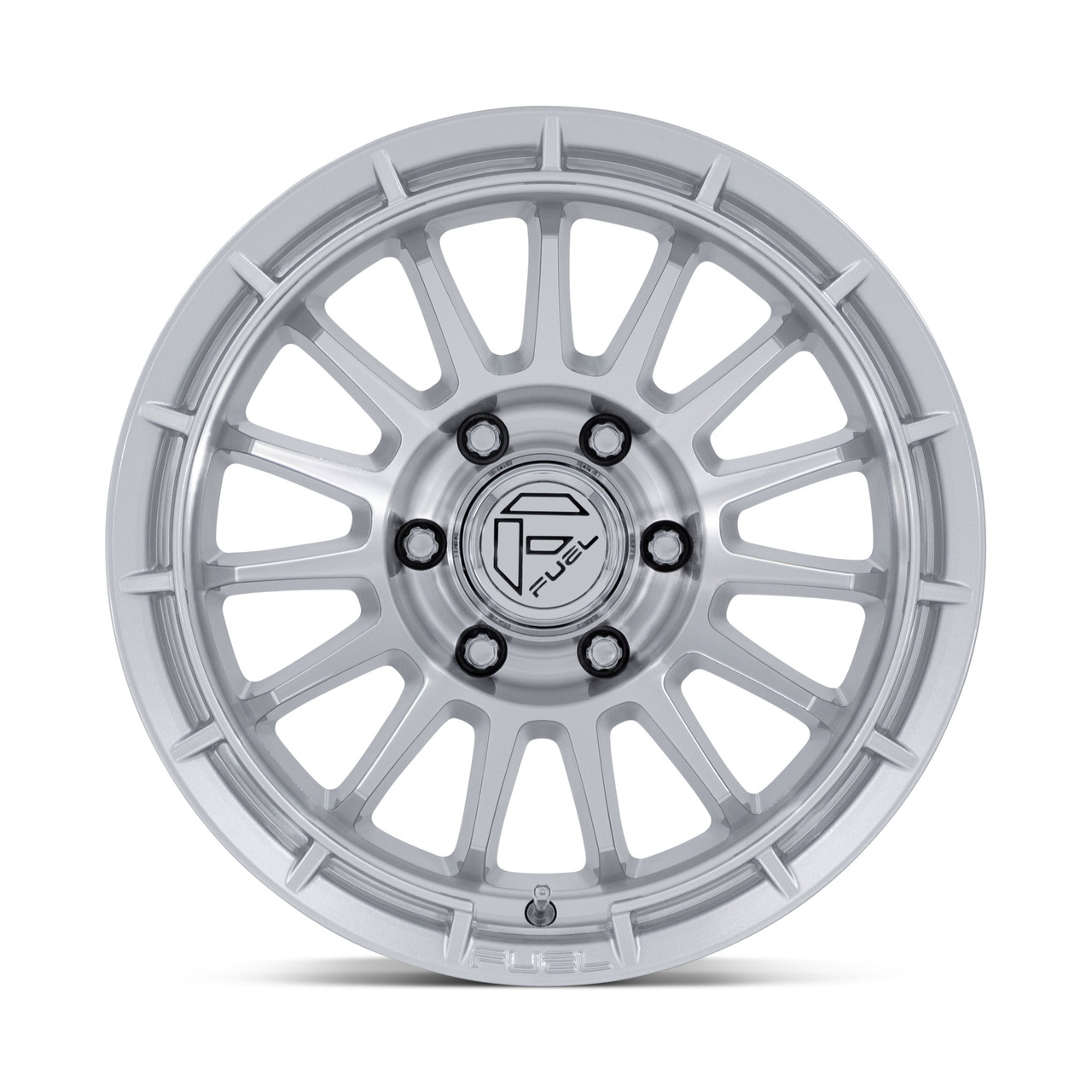 Set 4 20" Fuel FC905 Ascend Gloss Silver Machined Face 20x9 Wheels 6x5.5 1mm Rims Offroad Truck SUV Wheels