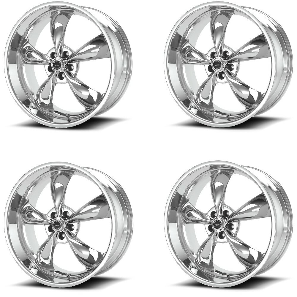 Set 4 American Racing AR605 Torq Thrust M 17x8 5x4.5 Chrome Wheels 17" 30mm Rims
