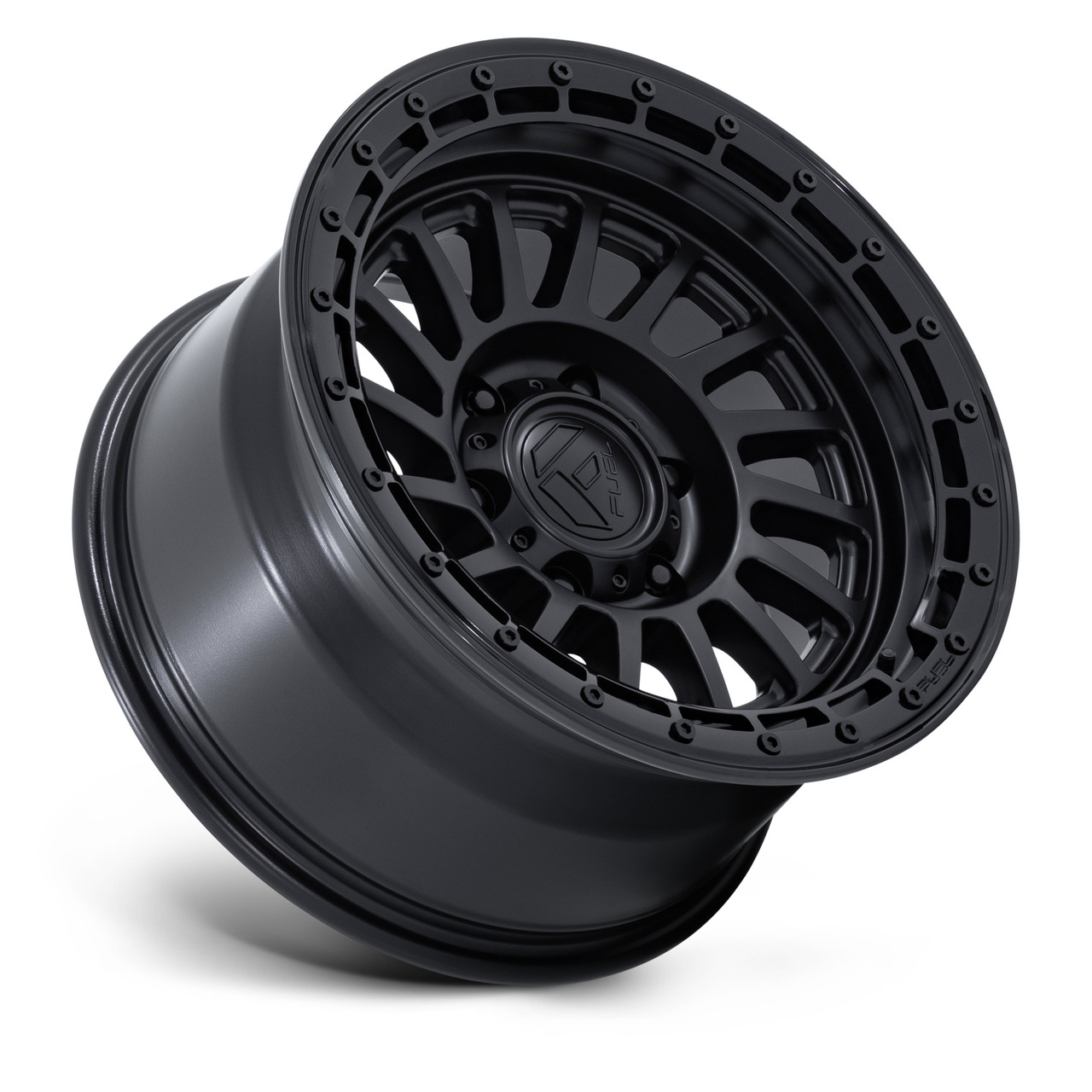 18" Fuel FC897 Havoc Matte Black Gloss Black Lip 18x9 6x5.5 (6x139.7) 1mm Wheel Offroad Truck SUV Rim