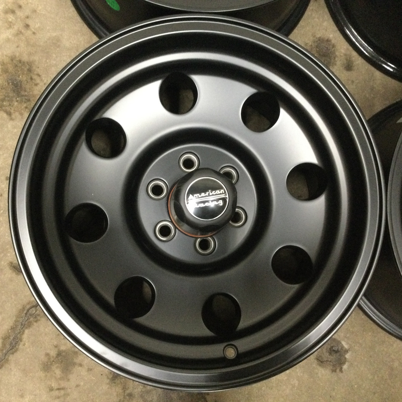 Set 4 American Racing AR172 Baja 16x8 6x5.5 Satin Black Wheels 16" 0mm Rims