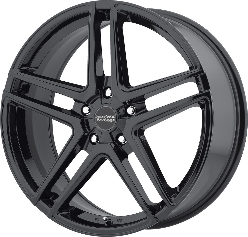 Set 4 American Racing AR907 17x7.5 5x120 Gloss Black Wheels 17" 42mm Rims