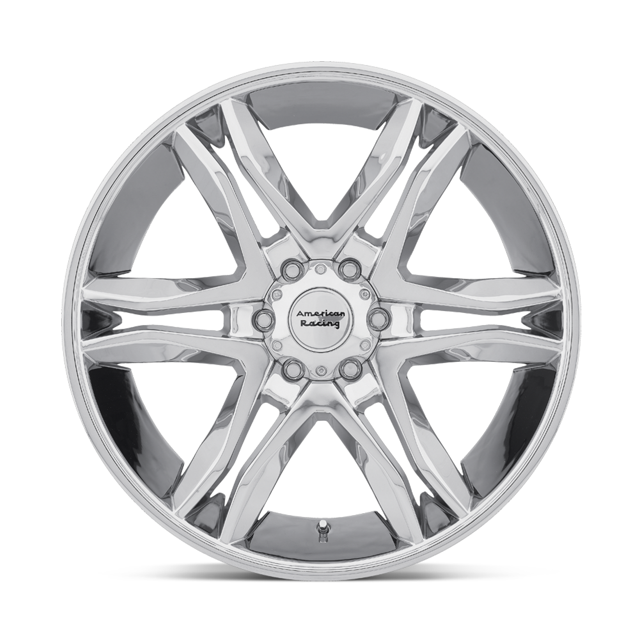 Set 4 American Racing AR893 Mainline 20x8.5 6x135 Chrome Wheels 20" 35mm Rims