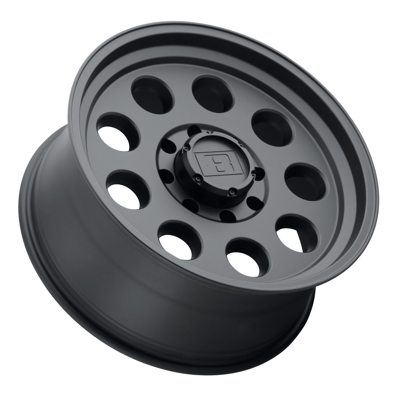 Level 8 Impact 15x8 5x5.0 Matte Black Wheel 15" -24mm Rim