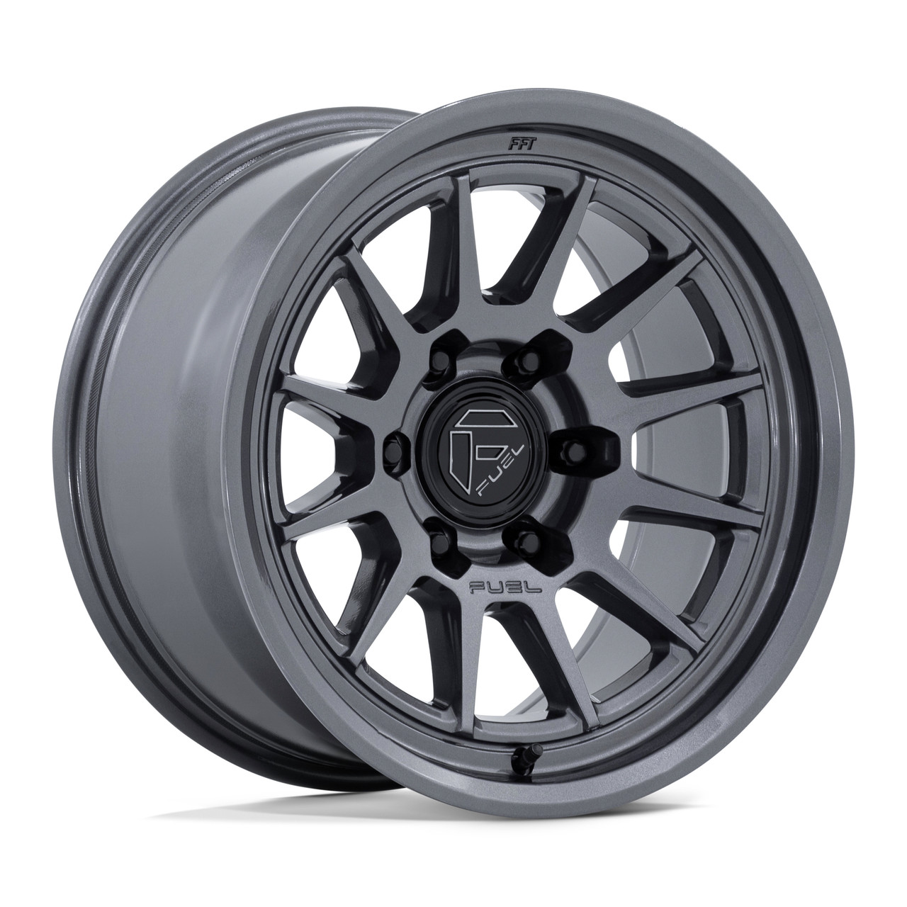 Set 4 17" Fuel FC902 Spur Gloss Gunmetal 17x9 Wheels 6x5.5 (6x139.7) 1mm Rims