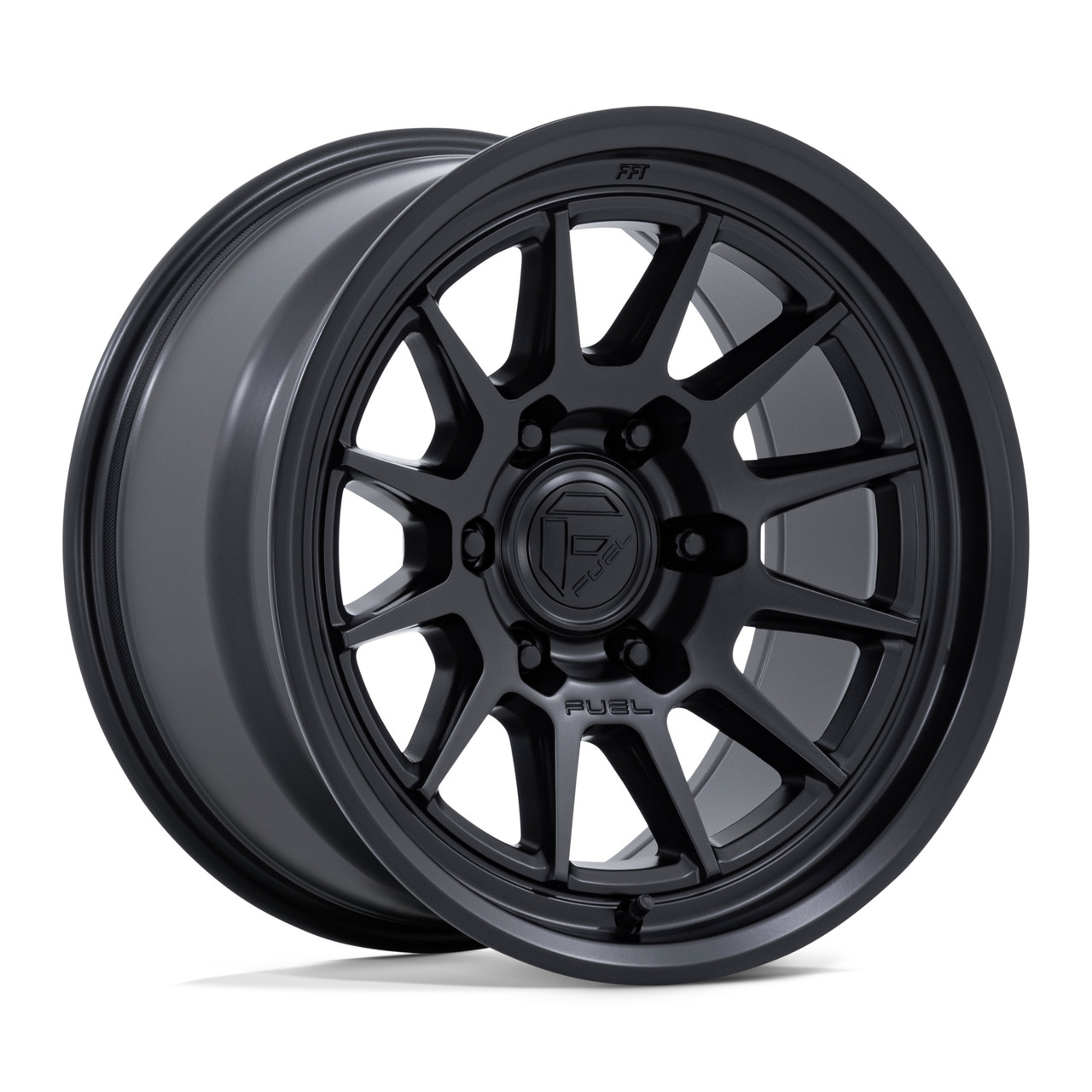 Set 4 17" Fuel FC902 Spur Matte Black 17x9 Wheels 6x135 -12mm Offroad Truck Rims