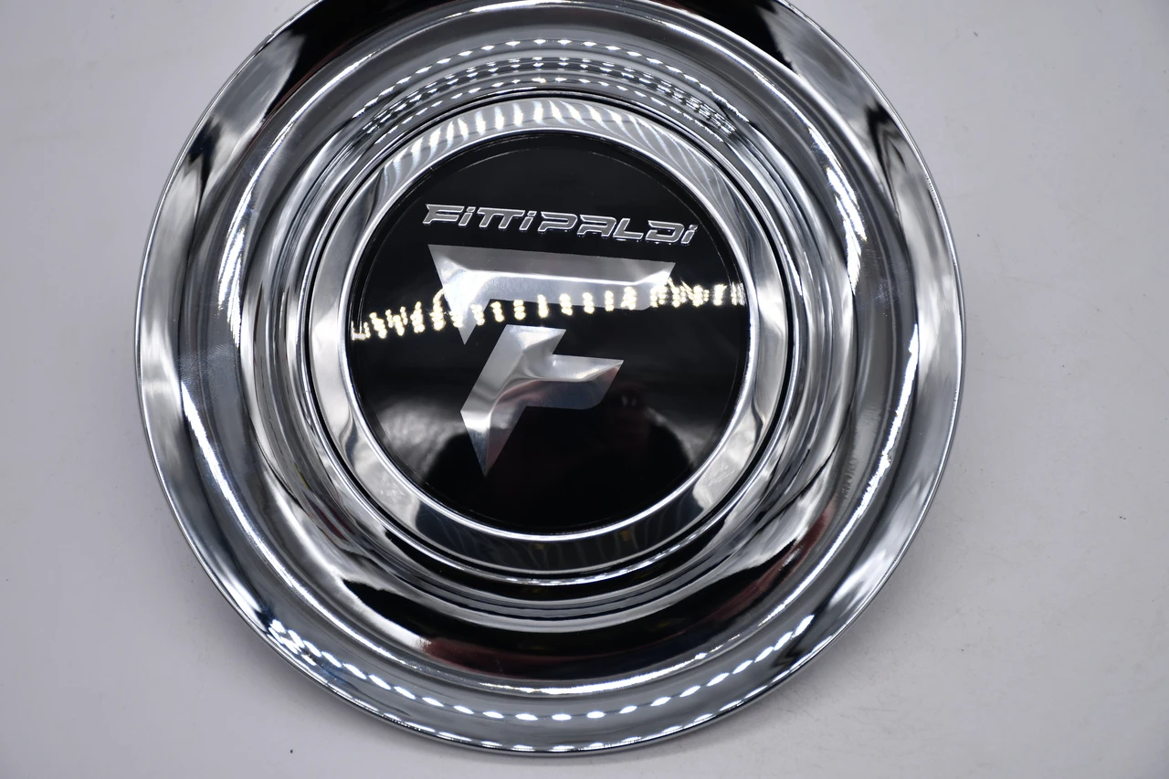 Fittipaldi Street Wheels Chrome Center Cap CAP-FW-C23F – Floating F Logo Hub Cap