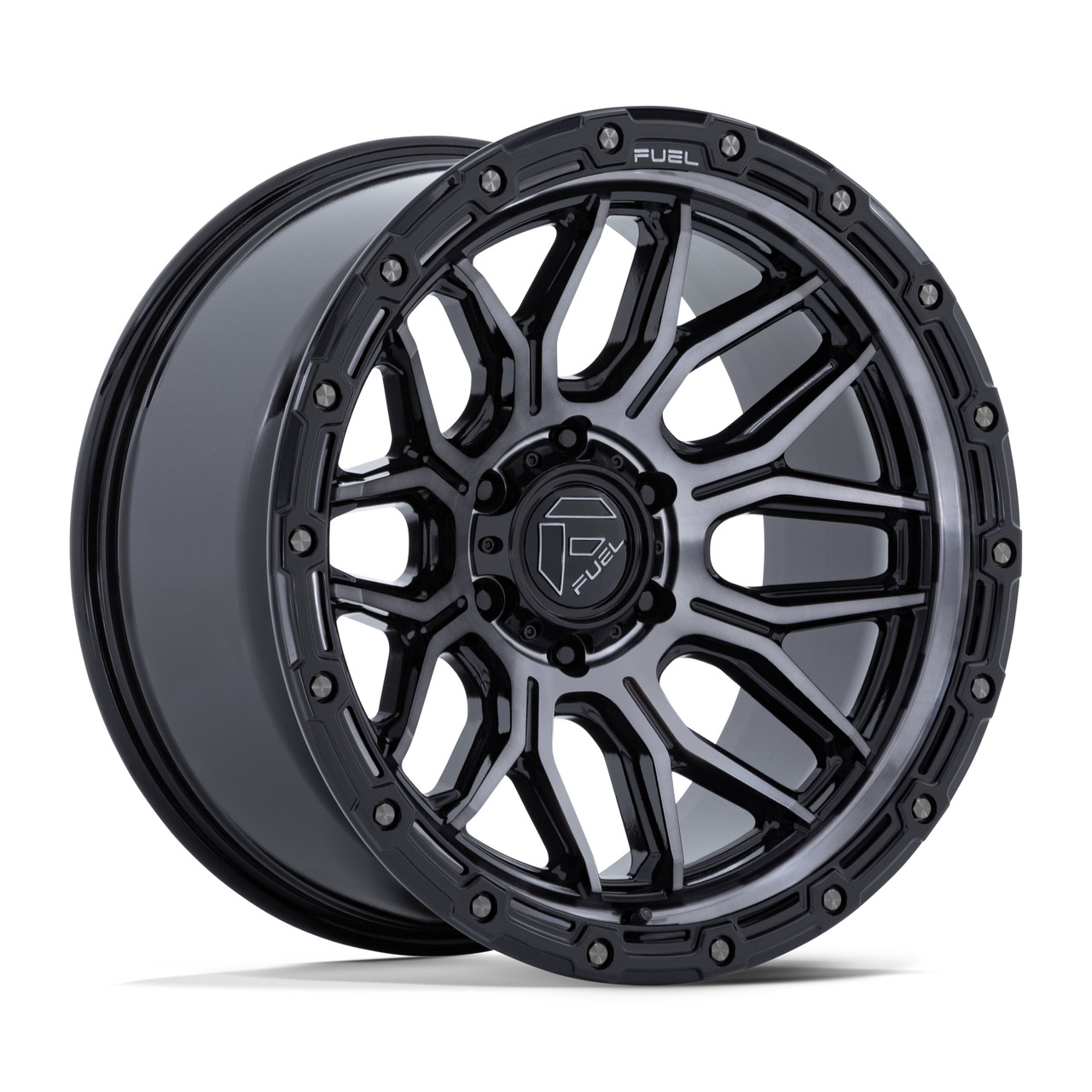 Set 4 18" Fuel FC881 Surge Gloss Black Machined W/ GTCC 18x9 6x5.5 20mm Wheels
