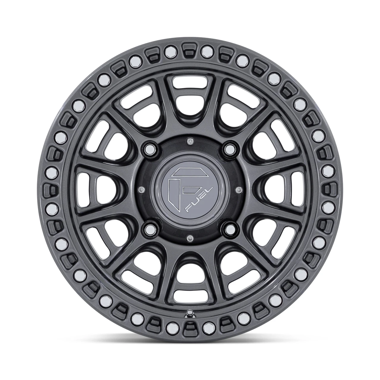 15" Fuel UTV FV832 Cycle UTV Gloss Gunmetal 15x7 Wheel 4x110 10mm Offroad Rim