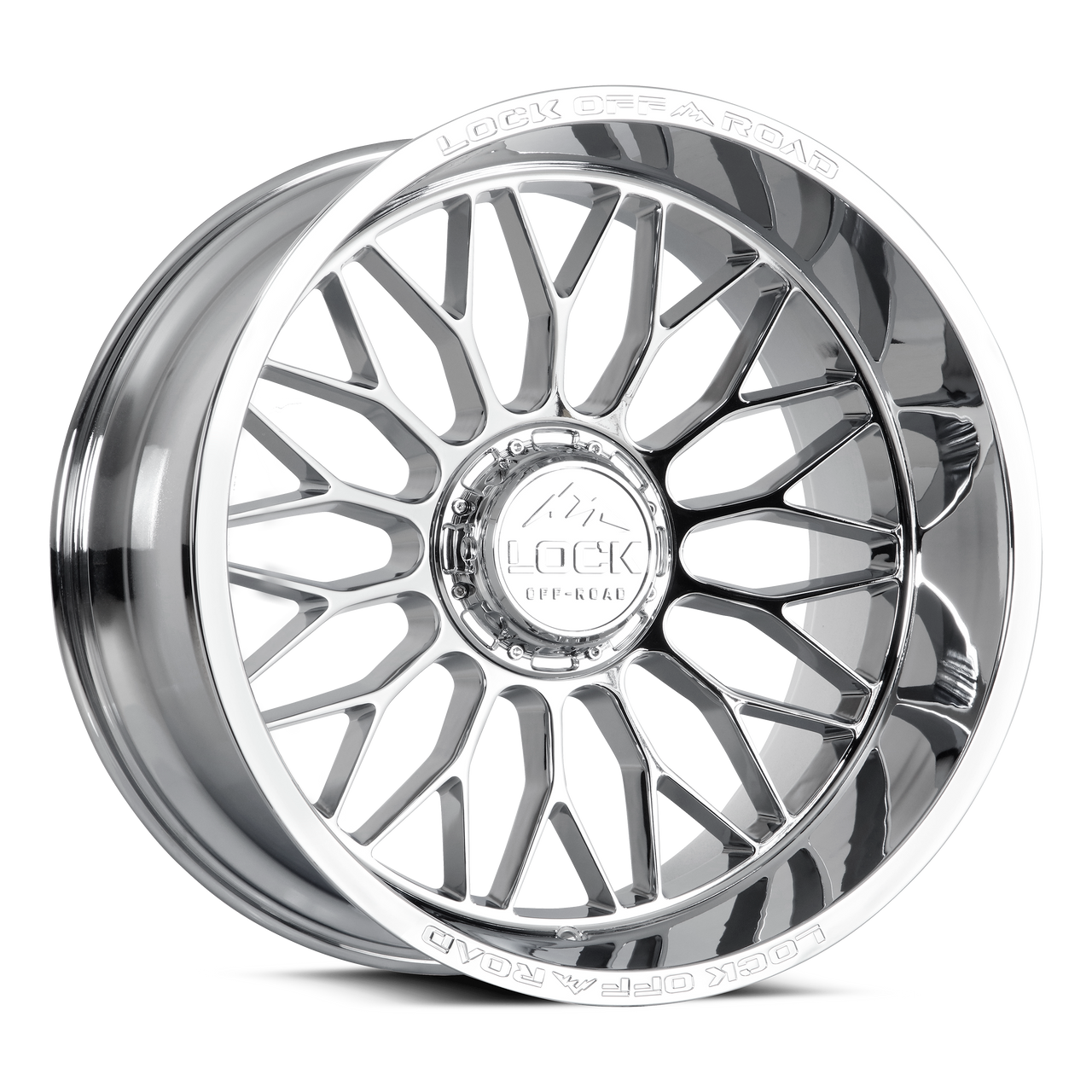22" Lock X-Treme Rampage Chrome 22x12 Wheel 6x135 6x5.5 (6x139.7) 44mm Truck Rim
