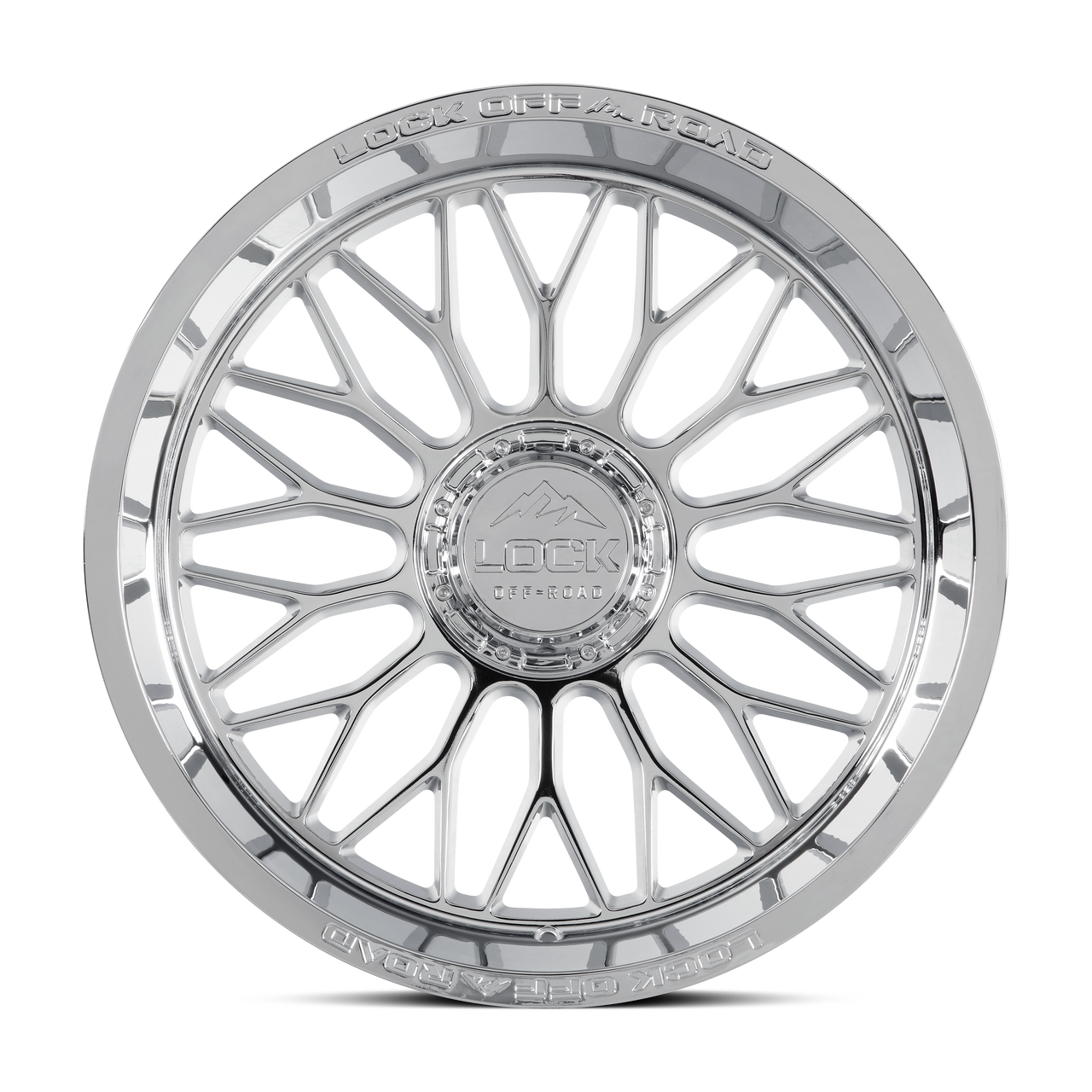 22" Lock X-Treme Rampage Chrome 22x12 Wheel 6x135 6x5.5 (6x139.7) 44mm Truck Rim