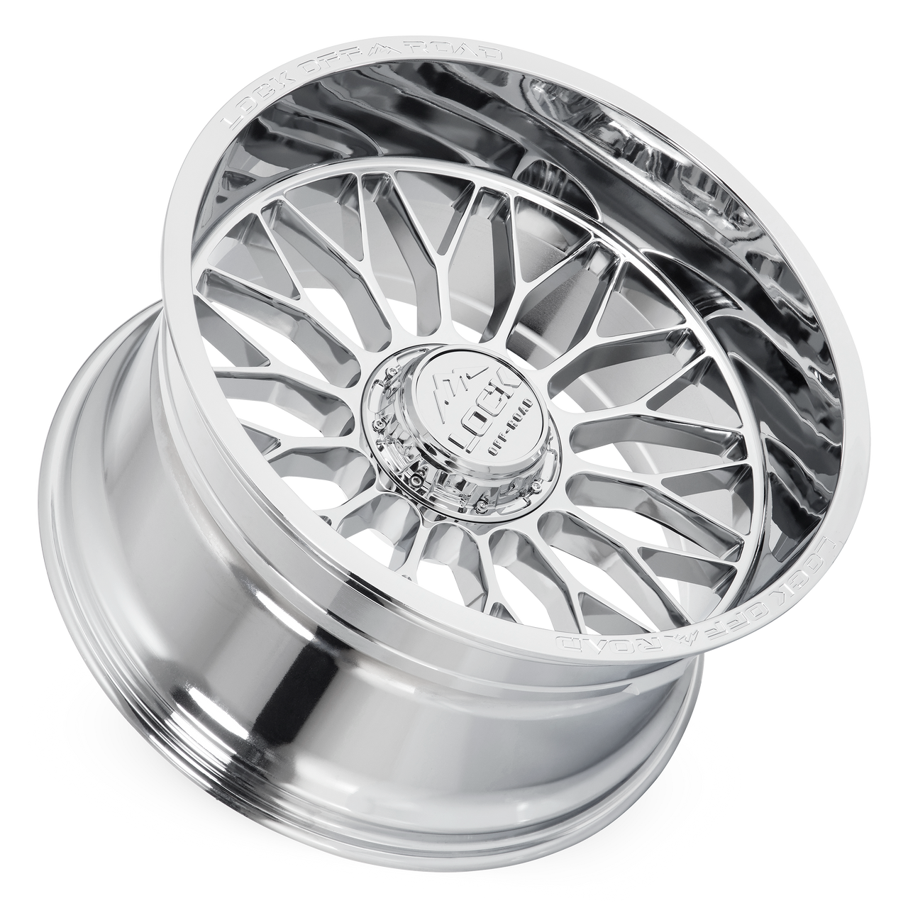 22" Lock X-Treme Rampage Chrome 22x12 Wheel 6x135 6x5.5 (6x139.7) 44mm Truck Rim
