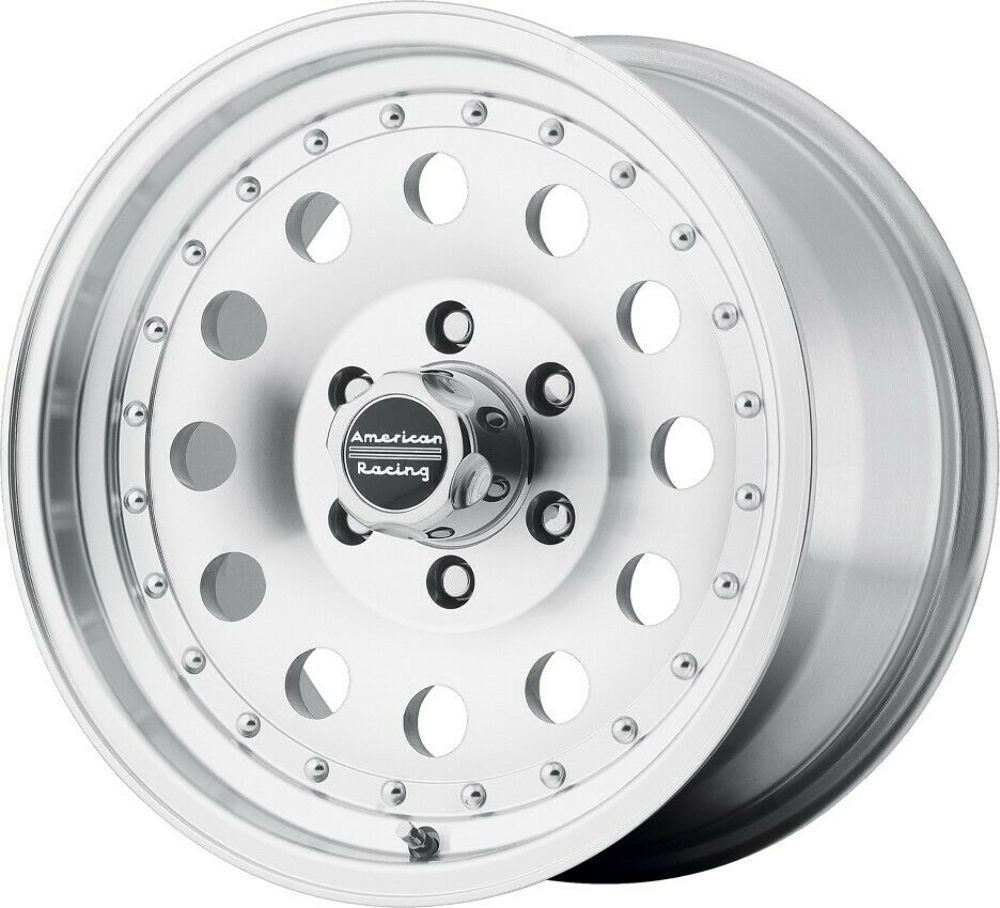 Set 4 15" American Racing AR62 Outlaw II 15x10 5x4.75 -38mm Wheels Machined Rims