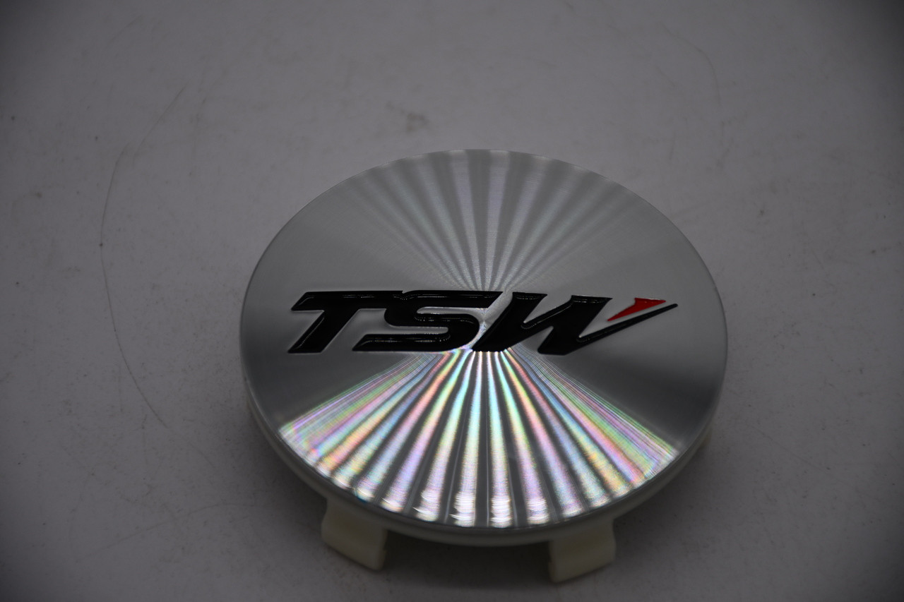TSW Silver Machined Wheel Center Cap Hub Cap UCCPCF82C 3" 5x112 Brooklands Sebring Rivage Chrono Chican Vale Clypse Silverstone Nurburgring Bathurst Mechanica