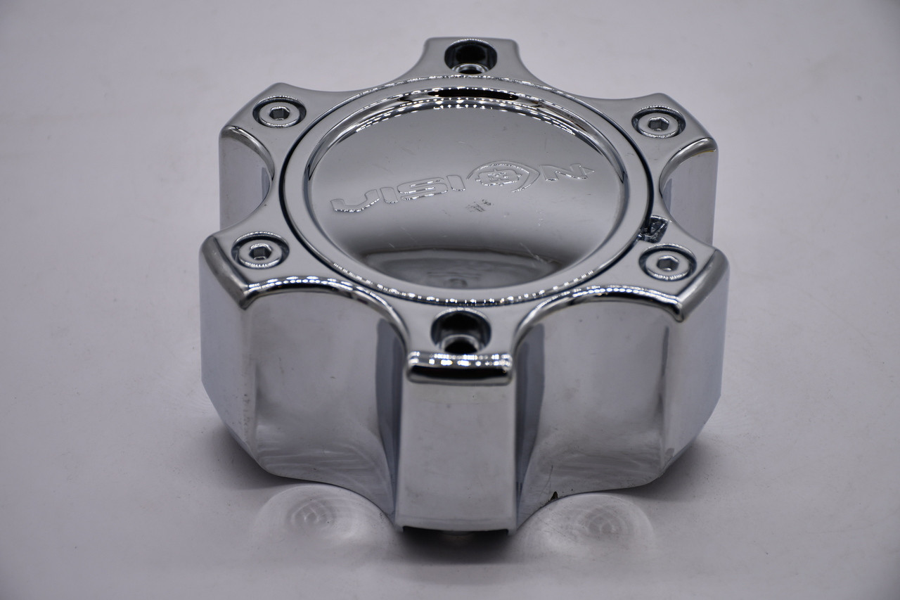 Vision Chrome Wheel Center Cap Hub Cap U375-6CDOC 6" Warrior 375 6 Lug Tall 6x135 6x5.5