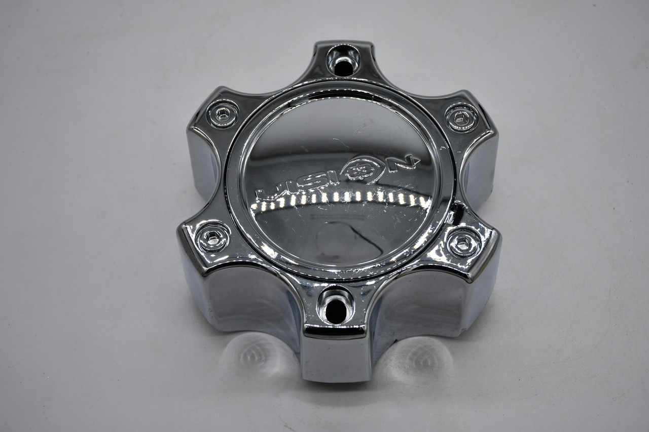 Vision Chrome Wheel Center Cap Hub Cap U375-6CDOC 6" Warrior 375 6 Lug Tall 6x135 6x5.5