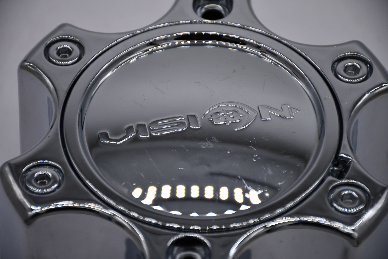 Vision Chrome Wheel Center Cap Hub Cap U375-6CDOC 6" Warrior 375 6 Lug Tall 6x135 6x5.5