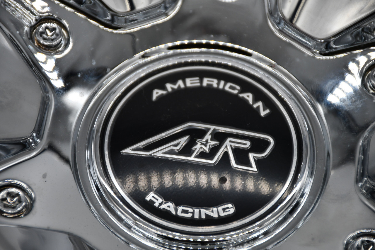 American Racing Chrome Wheel Center Cap Hub Cap U449L185 7.25" AR894