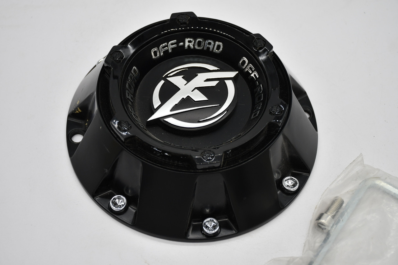 XF Matte Black Wheel Center Cap Hub Cap C276L82S-FB 7.25" XF-204 XF-219 17/18 5/6 & XF212 20" 5/6