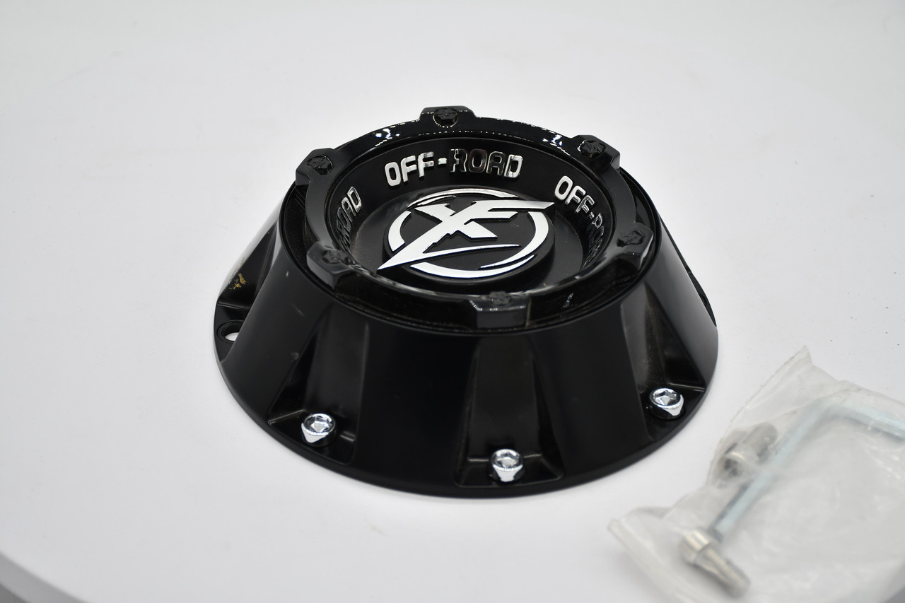 XF Matte Black Wheel Center Cap Hub Cap C276L82S-FB 7.25" XF-204 XF-219 17/18 5/6 & XF212 20" 5/6