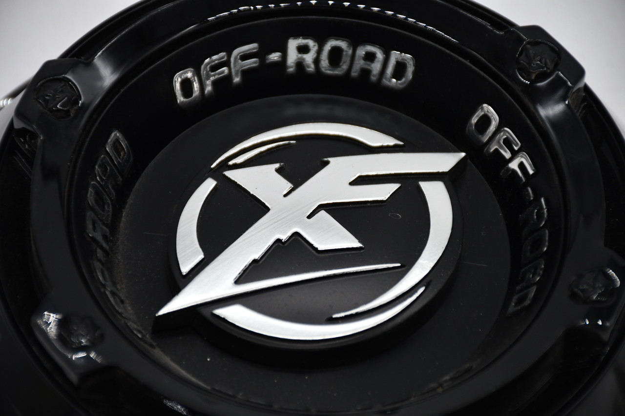 XF Matte Black Wheel Center Cap Hub Cap C276L82S-FB 7.25" XF-204 XF-219 17/18 5/6 & XF212 20" 5/6