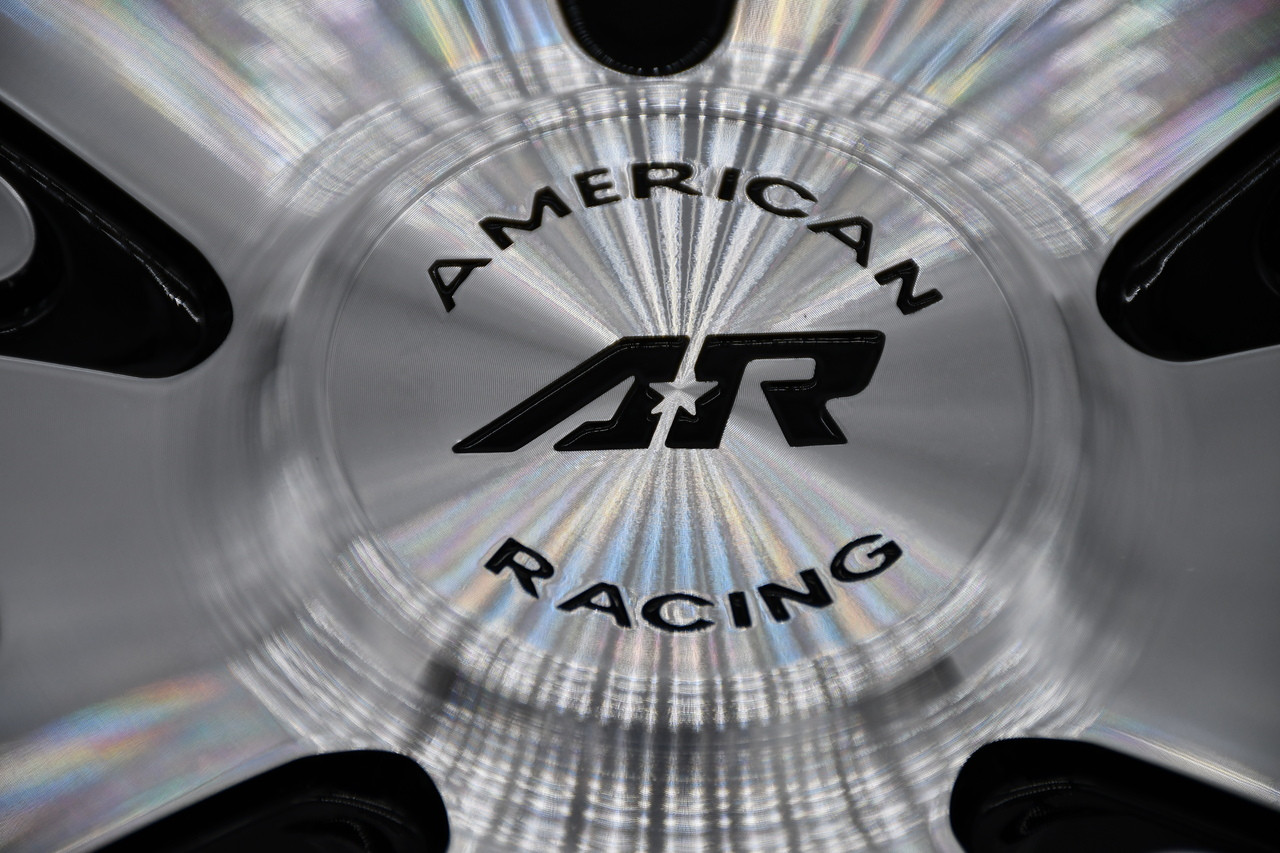 American Racing Black Machined Wheel Center Cap Hub Cap U489L177BAL 7" AR897