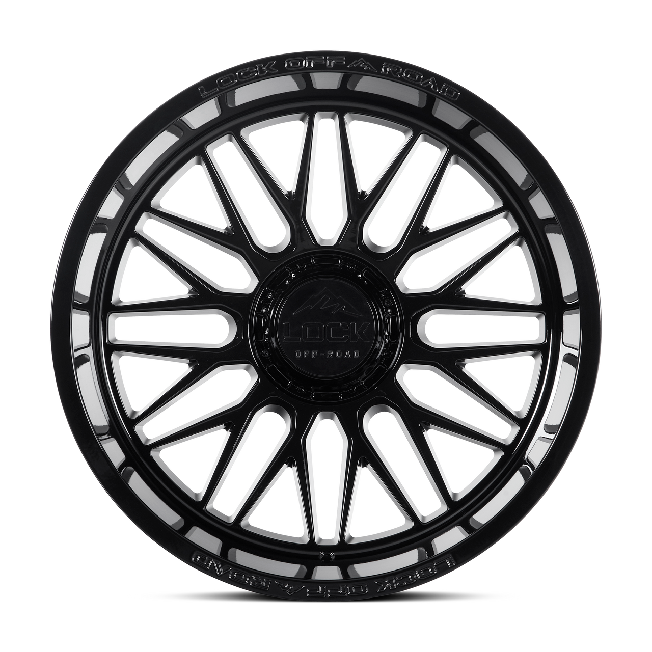 Set 4 22" Lock Extreme Apex Gloss Black 22x10 Wheels 6x135 6x5.5 18mm Truck Rims
