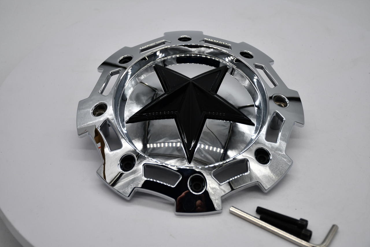 XD Chrome Wheel Center Cap Hub Cap USC-205CHR 8" XD811 5/6 Lug w/ offset +30/+35